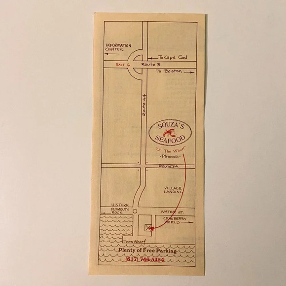 Vintage Souzas Seafood on the Wharf Restaurant Menu Brochure  Pamphlet - Picture 4 of 14